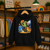Kids Dinosaur Basketball Hoodie