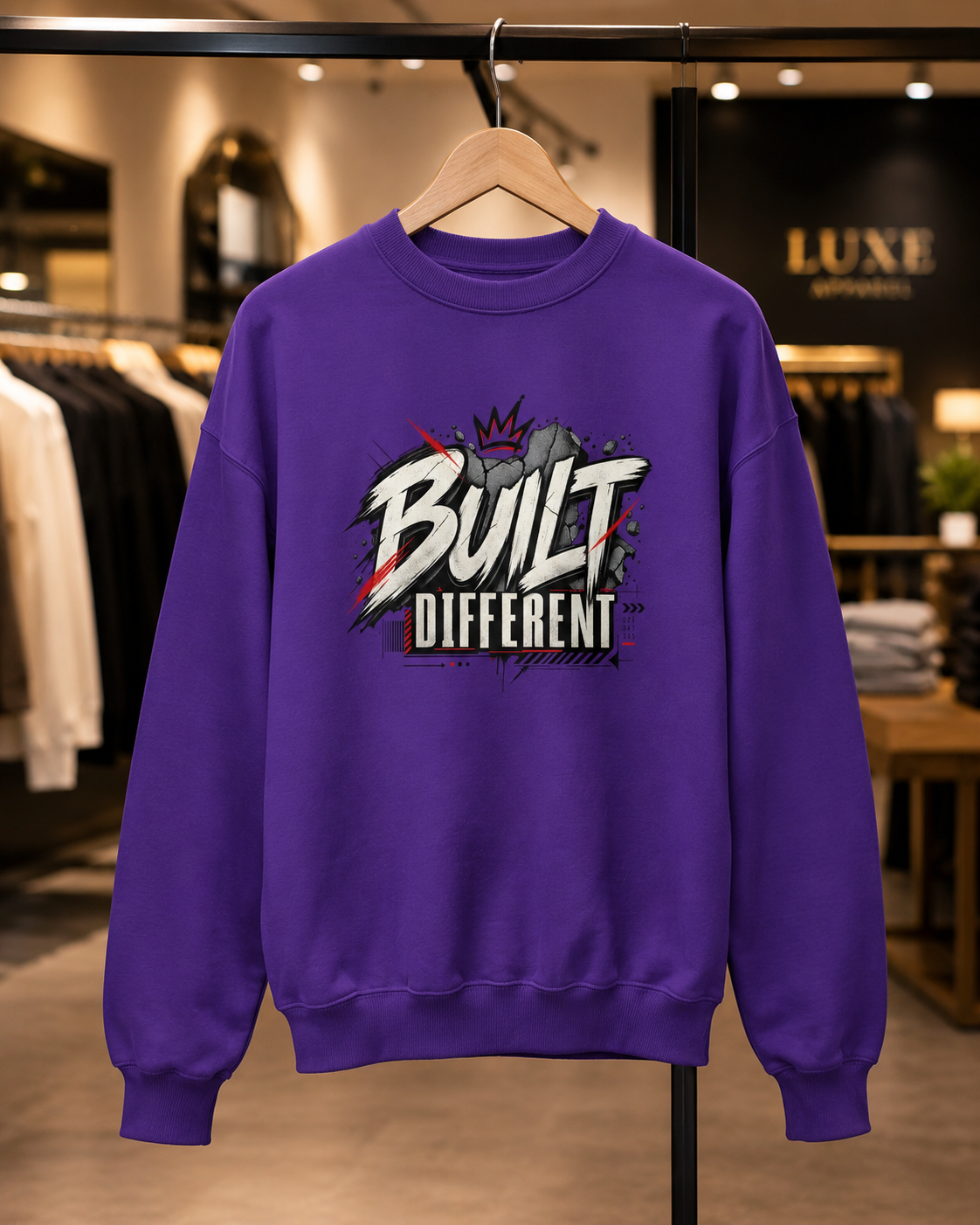 Built Different Streetwear Sweatshirt