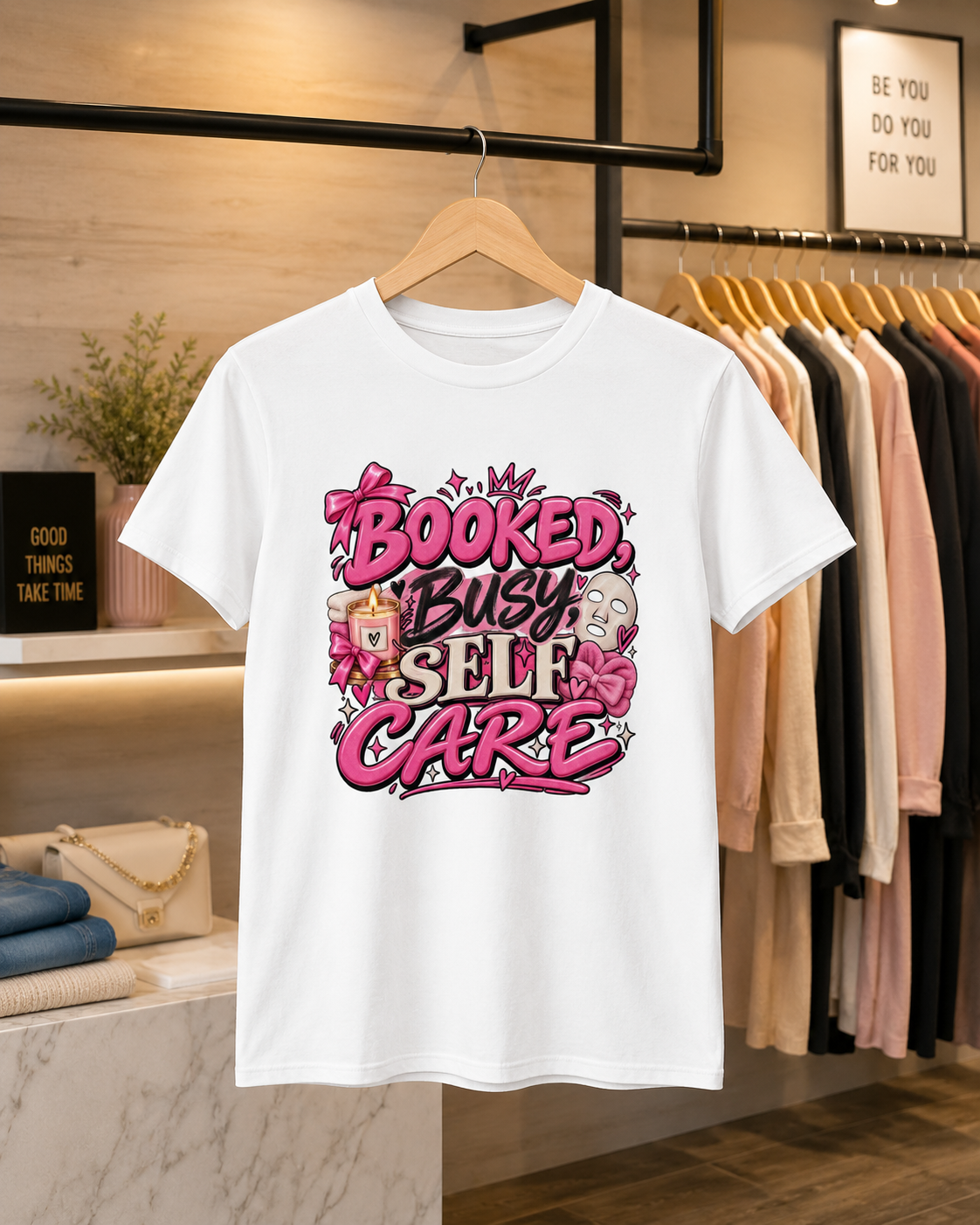 Booked, Busy, Self Care Women’s T Shirt