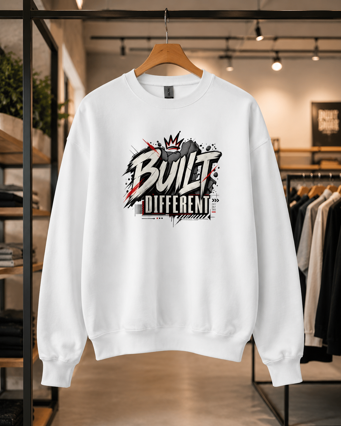Built Different Streetwear Sweatshirt