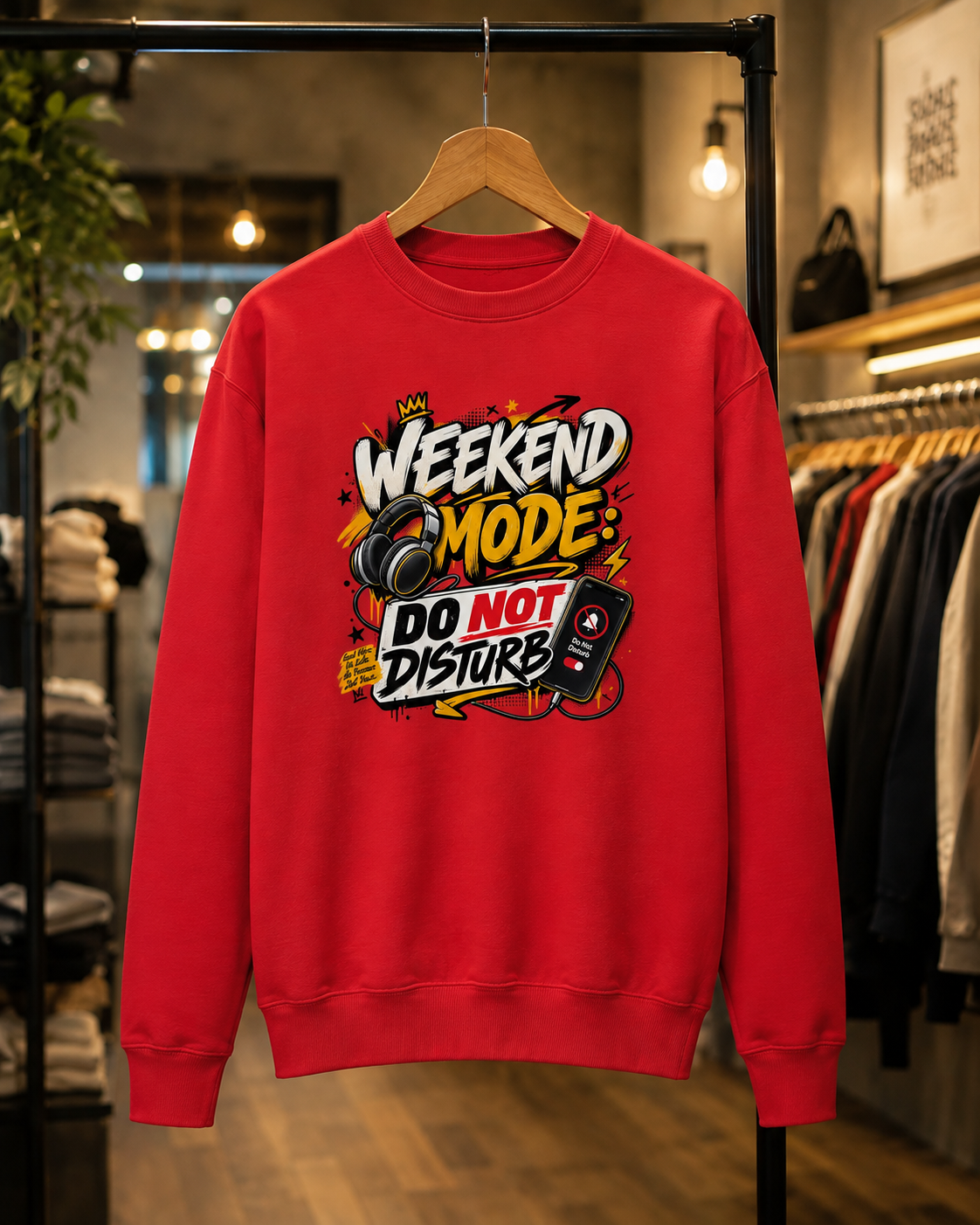 Weekend Mode Do Not Disturb Sweatshirt