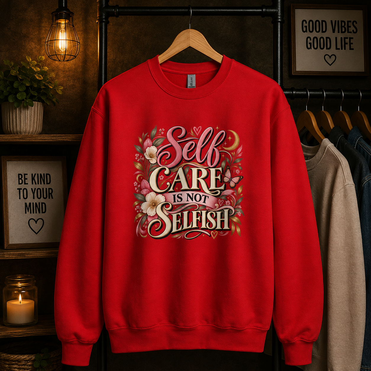 Self Care Is Not Selfish Women’s  Sweatshirt