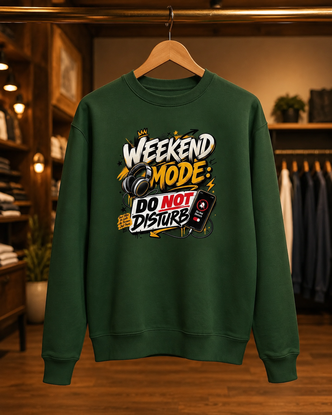 Weekend Mode Do Not Disturb Sweatshirt