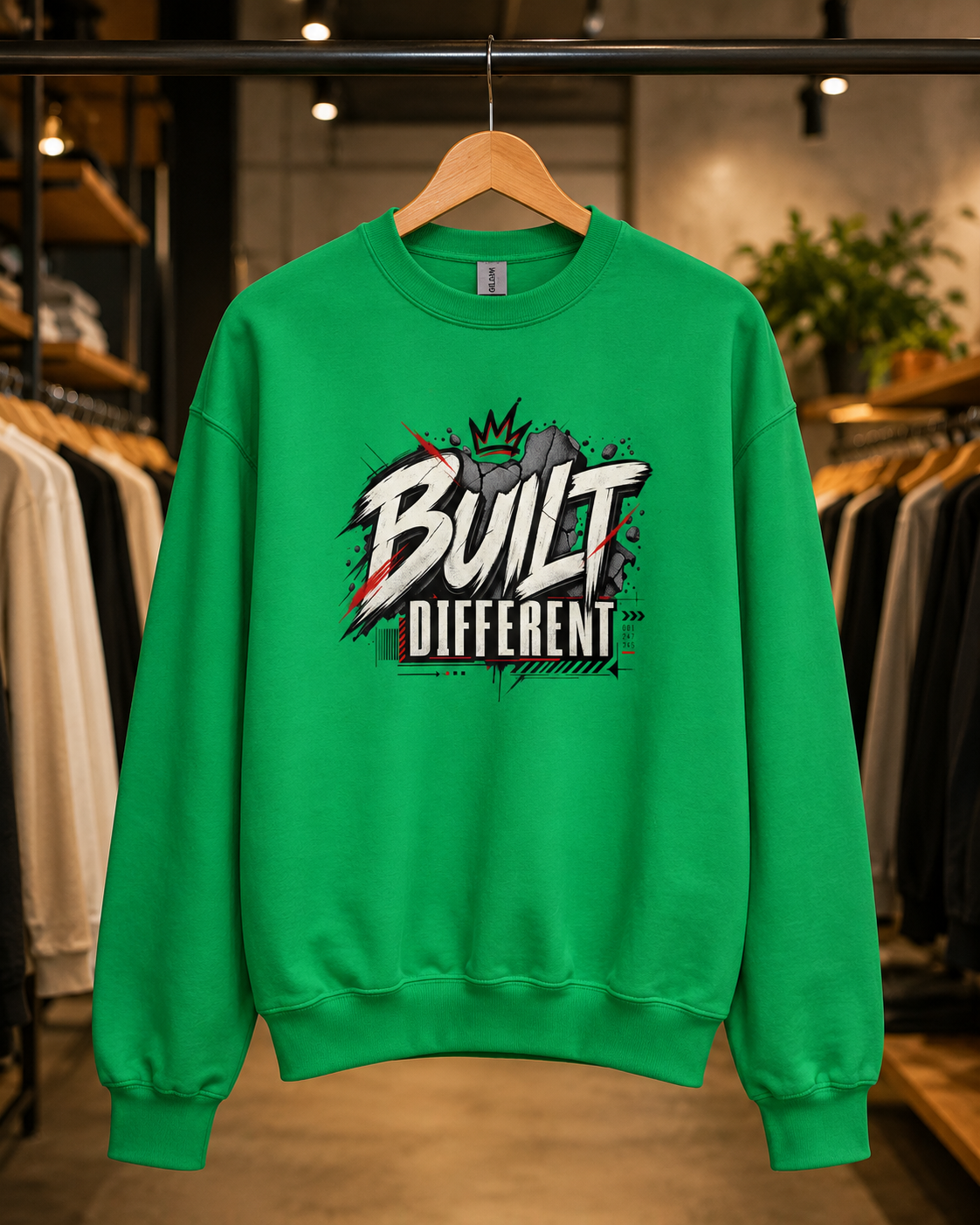 Built Different Streetwear Sweatshirt