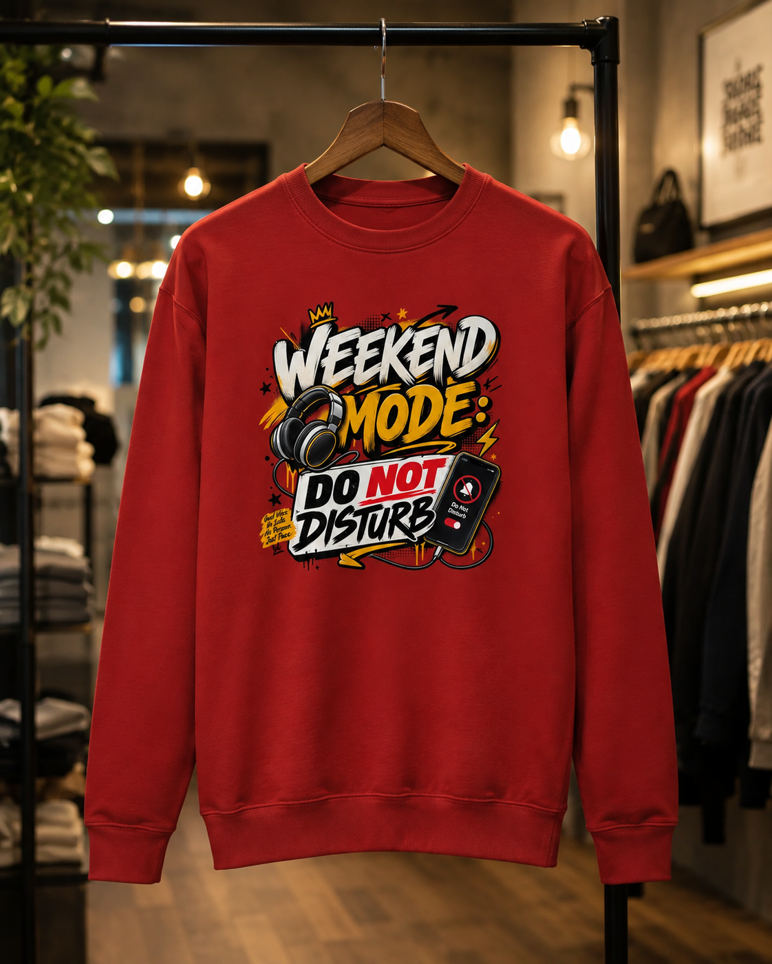 Weekend Mode Do Not Disturb Sweatshirt