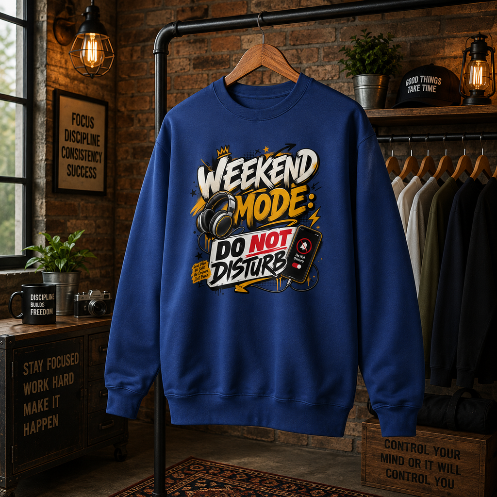 Weekend Mode Do Not Disturb Sweatshirt