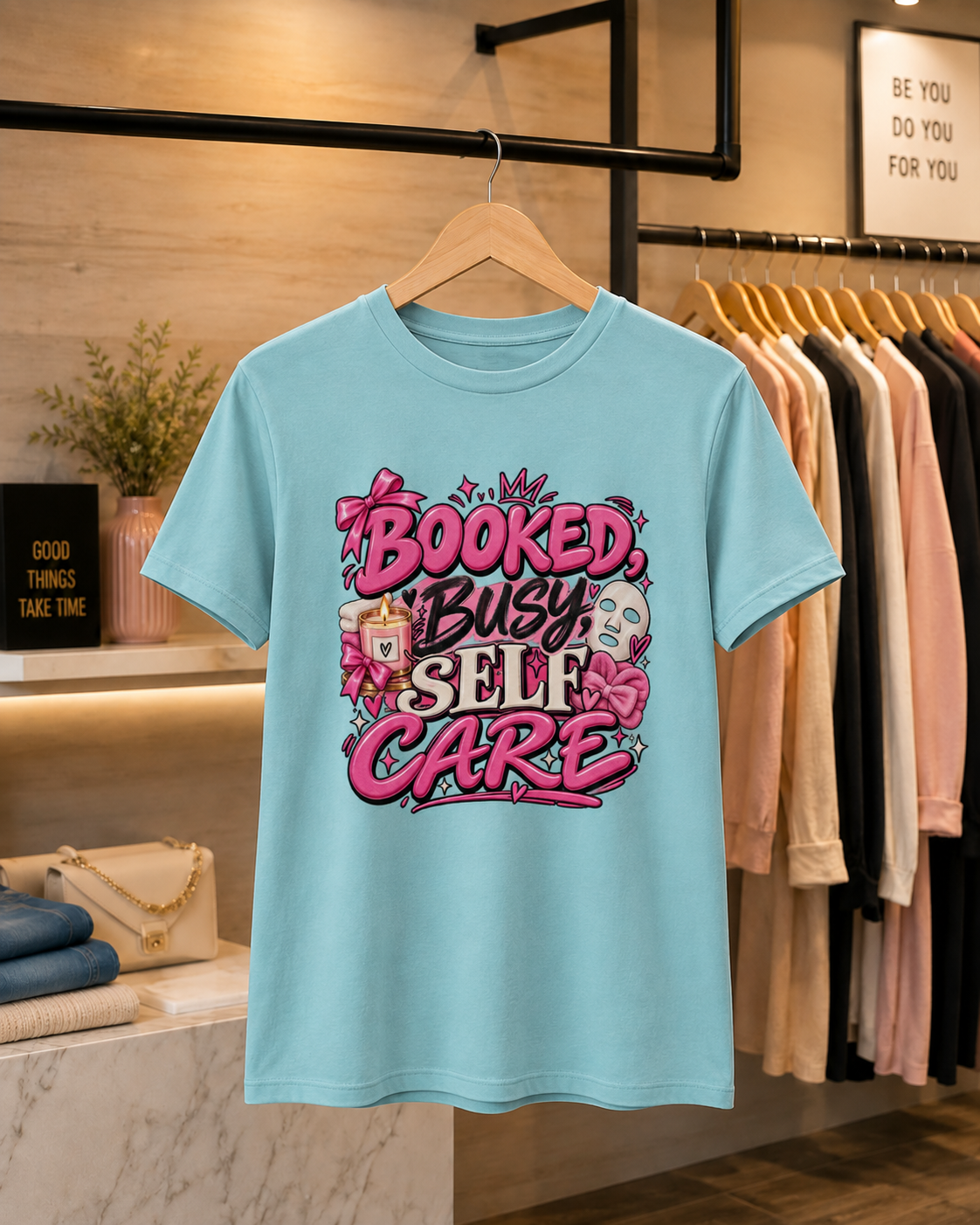 Booked, Busy, Self Care Women’s T Shirt