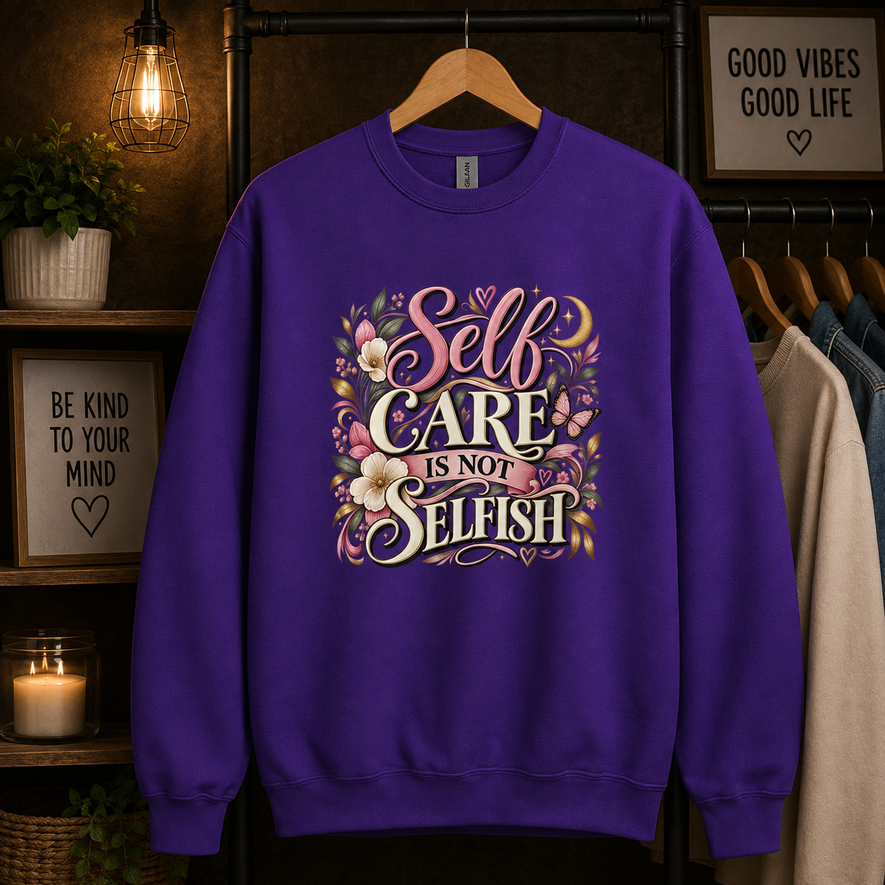 Self Care Is Not Selfish Women’s  Sweatshirt